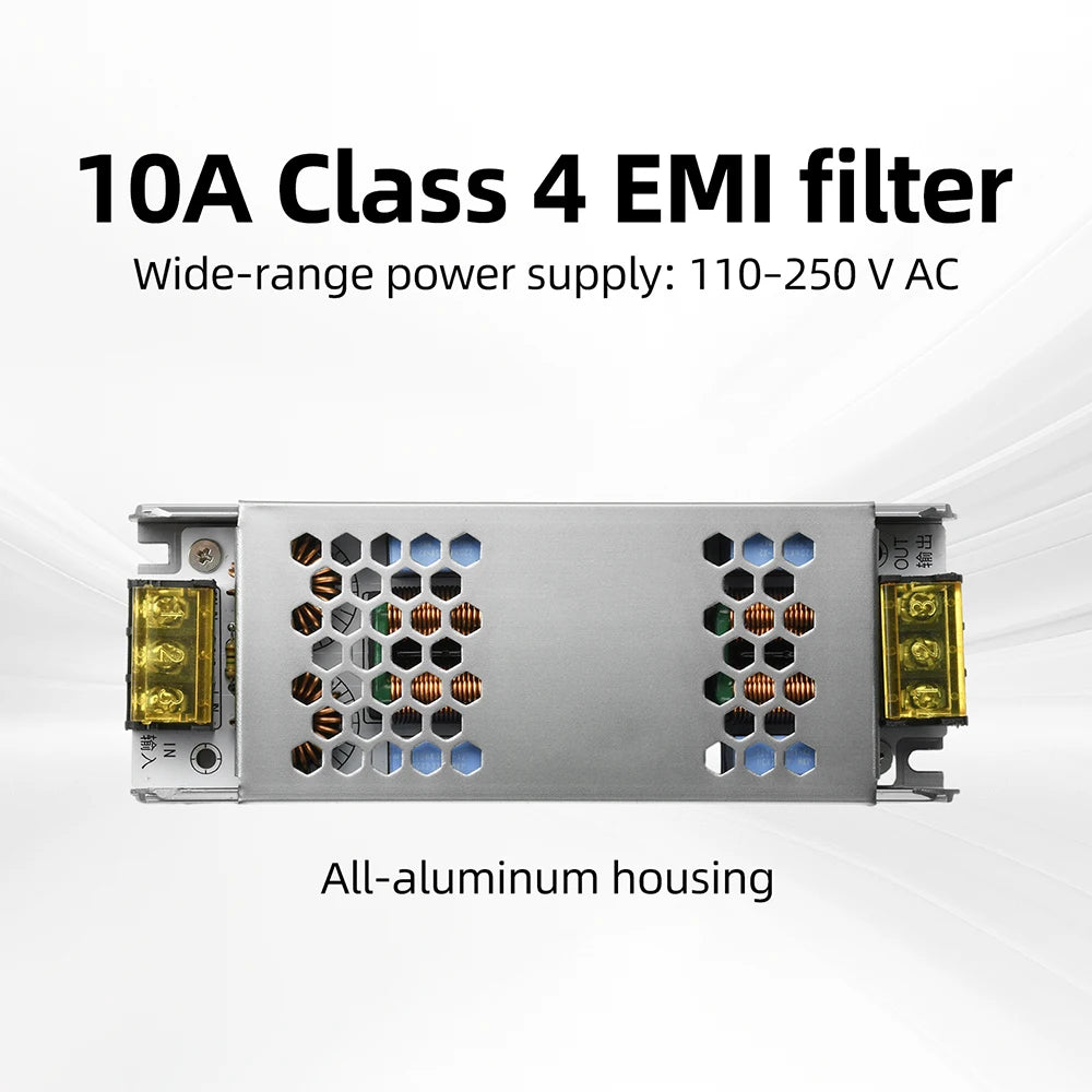 10A AC EMI Filter 110-250V Single-phase EMI Electromagnetic Interference Filter Audio Switching Power Supply Ripple Filter