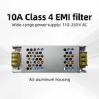 10A AC EMI Filter 110-250V Single-phase EMI Electromagnetic Interference Filter Audio Switching Power Supply Ripple Filter