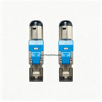 2/6/10Pcs RJ45 CAT6A Cat7 CAT8 Connectors Tool-Free Zinc Alloy Shielded 10G Ethernet Termination Plugs for 23AWG SFTP Cables
