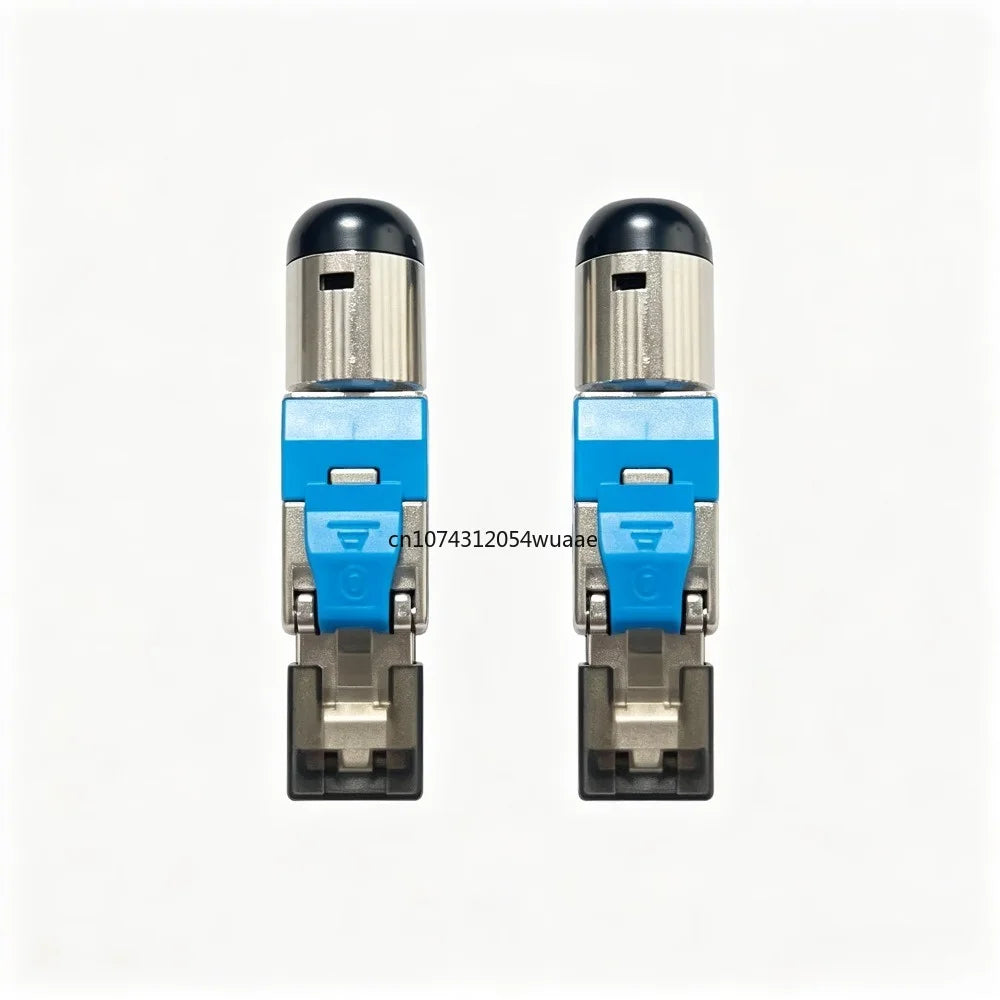2/6/10Pcs RJ45 CAT6A Cat7 CAT8 Connectors Tool-Free Zinc Alloy Shielded 10G Ethernet Termination Plugs for 23AWG SFTP Cables
