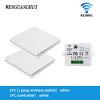SIXWGH Smart Wireless Switch RF433Mhz Self-Powered Push Button Wall Panels Remote Controller Light Switch Waterproof Wall Switch