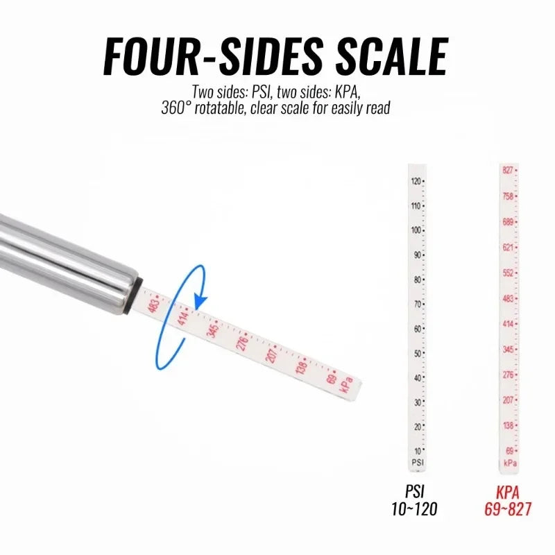 Universal Tyre Air Pressure Test Meter Pen Portable 5-50 PSI Air Pressure Test Tools Meter Gauge Pen Barometer Monitor System