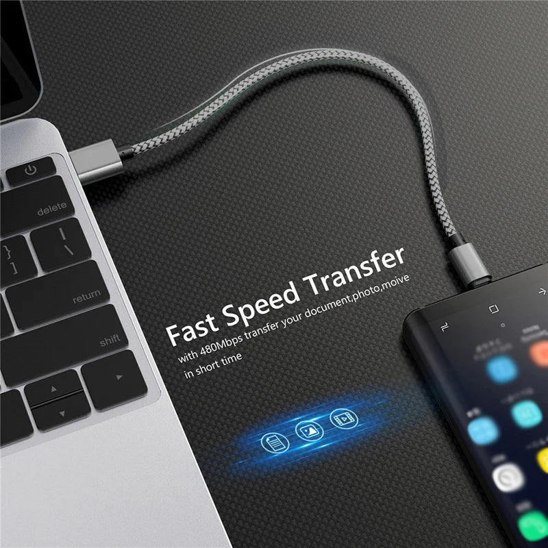 USB A Micro Cable Fast Charging Wire Mobile Phone Line USB Adapter Cable Cord For Samsung Xiaomi Andriod Mouse PS4 GamePad Data