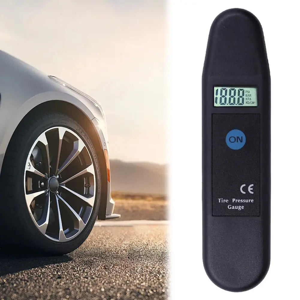 Digital Auto Tire Tyre Air Pressure Gauge Meter LCD Display Manometer Barometers Tester PSI/KPA/BAR/KG/CM2 Detector for Car