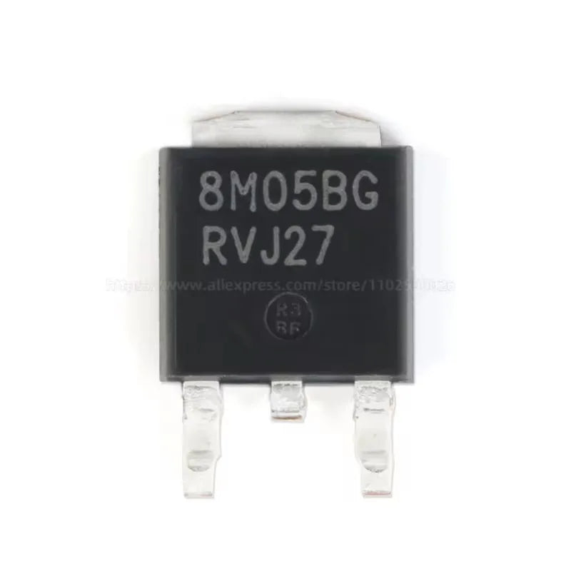 10PCS NCV78M05BDTRKG 8M05BG NCV78M05 78M05 TO-252 DPAK SMD 5V 500mA Positive Voltage Linear Regulator LDO