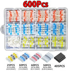 Heat Shrink Butt Connectors Waterproof Solder Seal Insulated Ring Wire Terminal Electrical Cable Splice Auto Marine Wiring Repai