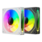 TEUCER Prism4 Forward/Reverse Fans 120MM 5V 3PIN ARGB 12V 4PIN PWM  2000RPM Hydraulic Bearing Design Stable&Quiet For Gamer