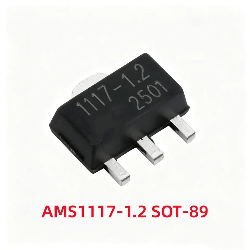 50/100Pcs AMS1117-1.2V 1.5V 1.8V 2.5V 3.3V ADJ SOT-223 SOT-89 AMS1117CD-5.0 TO-252 Adjustable/Fixed Low Dropout Linear Regulator