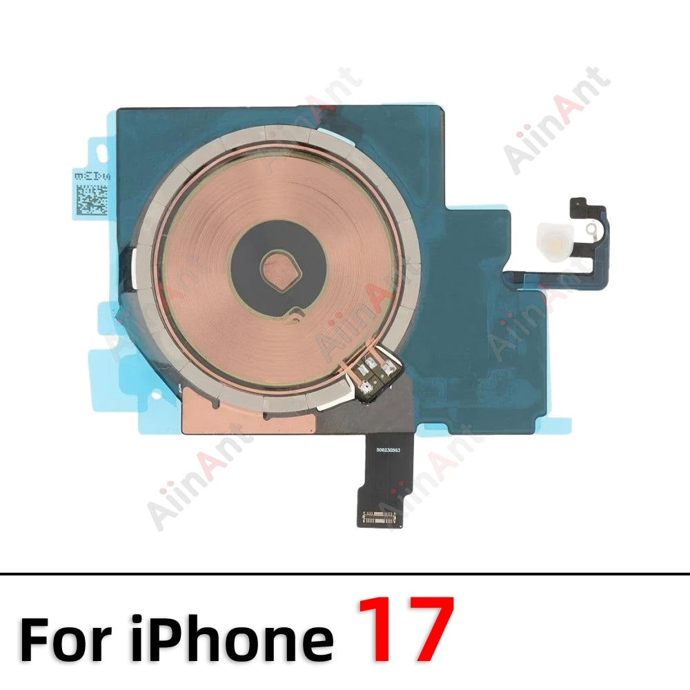 OEM Magnet Charger Panel Coil Sticker FlashLight NFC Wireless Charging Flex Cable For iPhone 16 17 Plus Air Pro Max 16e e