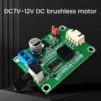 DC7-12V BLDC PWM Hall Motor Speed Controller Module 3/4 Wire Brushless Motor Driver Board Governor Volt Current Protection Board