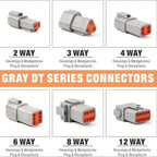 188pcs Deutsch DT Series Size 16 Stamped Anderson Connector Waterproof Automotive Electrical ﻿ Bnc Cable Peeler Assortment Plug