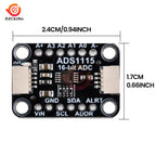 ADS1115 16 Bit I2C Module Precision ADC 4 Channel Development Board Pro Gain Amplifier 2.0V to 5.5V for Arduino Raspberry Pie
