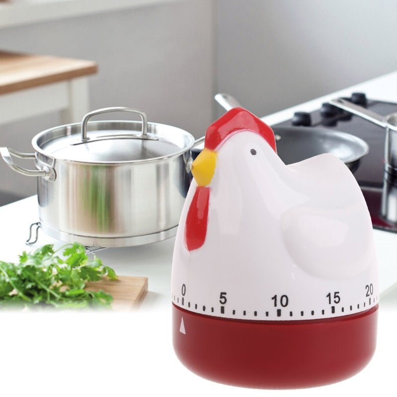 M4YC Cute Hen Shape Kitchen Cooking Timer Mechanical Countdown Clock Alarm Reminder Tool Home Decor