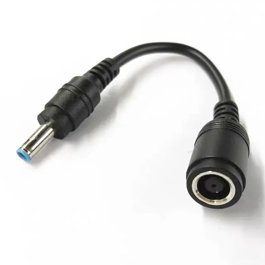 Female 7.4mm X 5.0mm to 4.5mm X 3.0mm Male Charger Adapter Power Connector Converter Cable DC Jack for Dell Hp