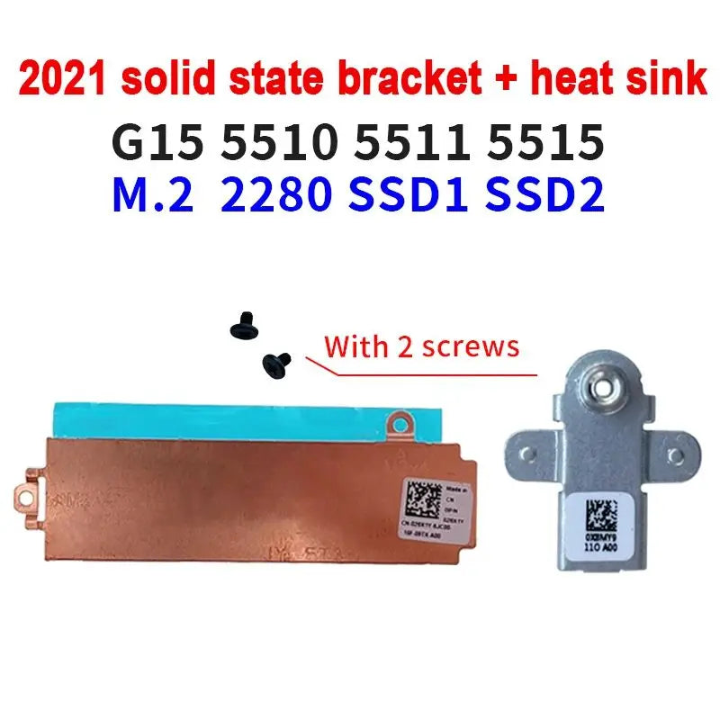 New SSD Bracket Storage Card Heatsink For DELL G15 5511 5510 5515 M.2
