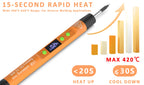 USB Constant Temperature Soldering Iron Welding Set 5V8W Adjustable Temperature Portable Digital Welding Pen Set 600hAn Battery