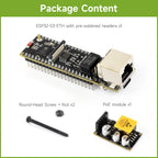 Waveshare ESP32-S3 ETH Development Board, Optional For PoE Module And Camera Module, Onboard TF Card Slot, Camera Interface