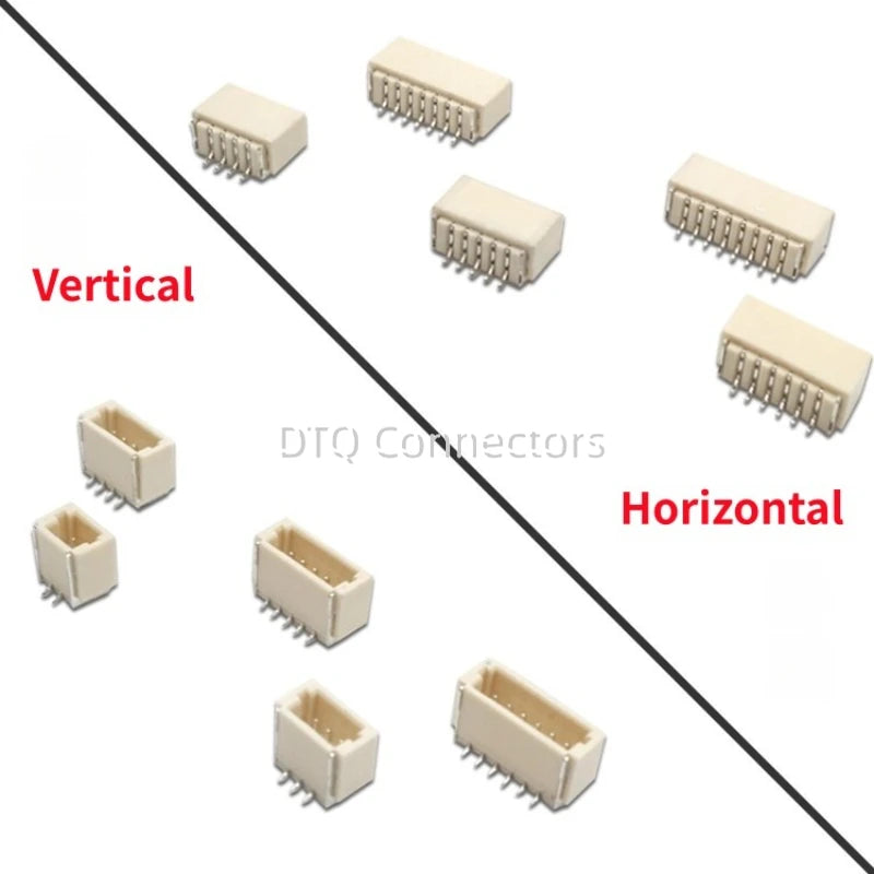 10PCS JST SH1.0 1.0mm Connector SMD Vertical/Horizontal Type Socket Wire-to-Board Receptacle 2P 3P 4P 5P 6P 7P 8P 9P 10P 11P 12P