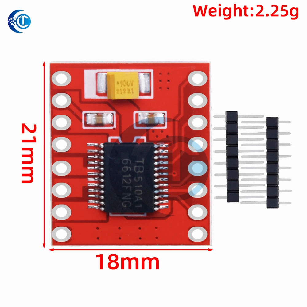 TB6612/DRV8833 Dual Motor Driver 1A TB6612FNG for Arduino Microcontroller Better than L298N