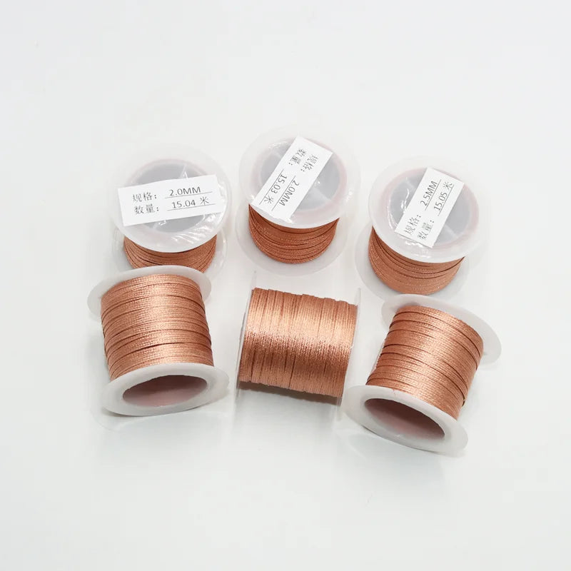 Copper Wire 15/8M Length 2.0/2.5/3mm Width Desoldering Braid Wick Solder Remover Wires for PCB BGA Welding Rework Soldering Tool