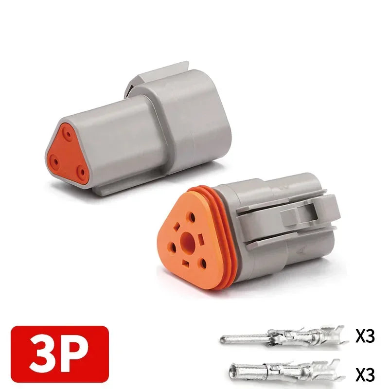 DEUTSCH DT/DTM/DTP/DTF Series IP68 Sealed Connector Kits | 2-12Pin Flange Mount for Auto/Truck/Marine Wiring Systems