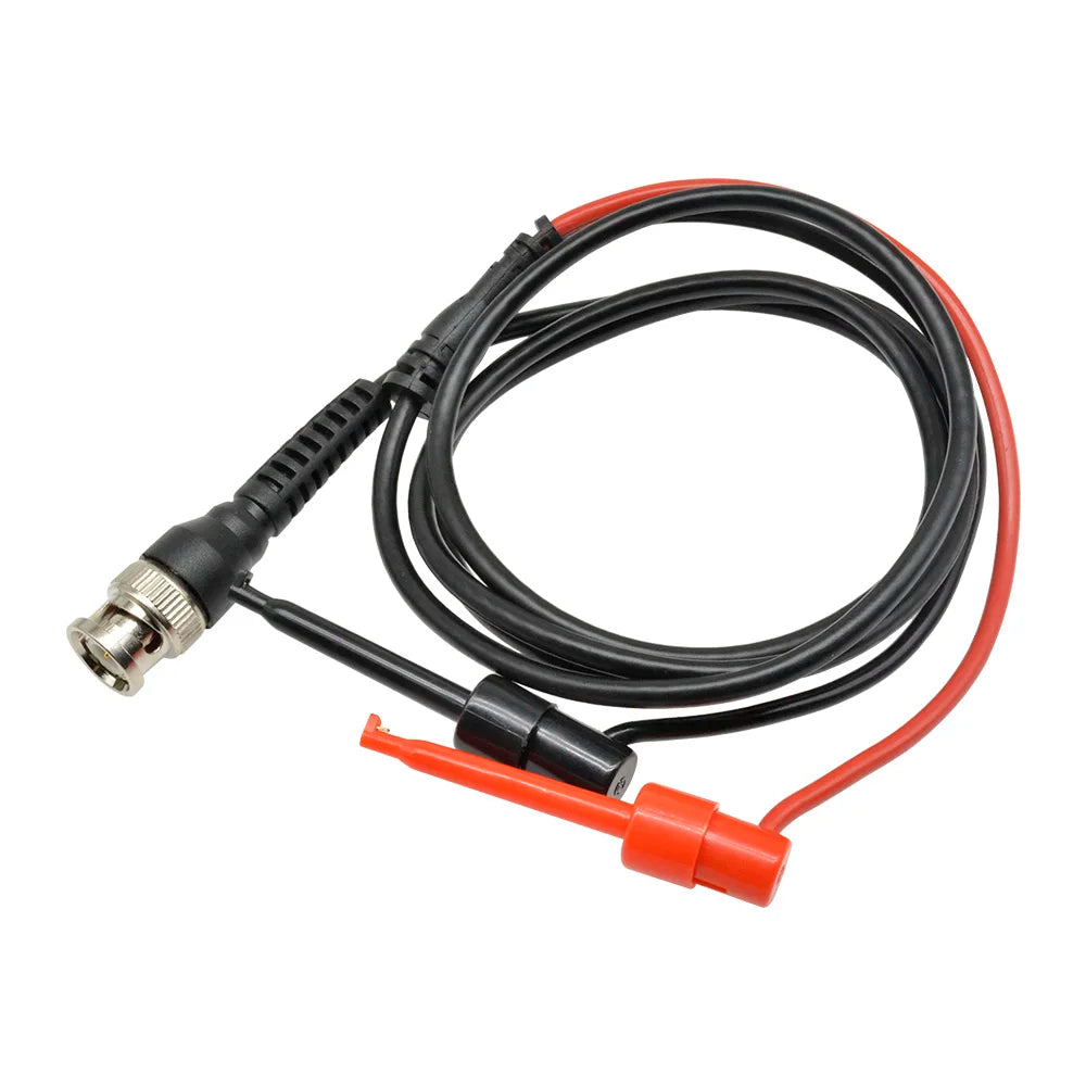 BNC Male to Q9 Test Hooks Oscilloscope Probe Test Leads Dual Alligator Clips Signal Source Connectors Test Leads