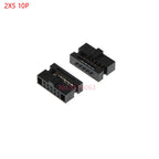 5/10pcs 1.27mm Pitch Fc-6/8/10/16/20/40 Pin Female Header Idc Socket Connector For 0.635mm Flat Ribbon Cable Wire 6p 10p 20p 40p