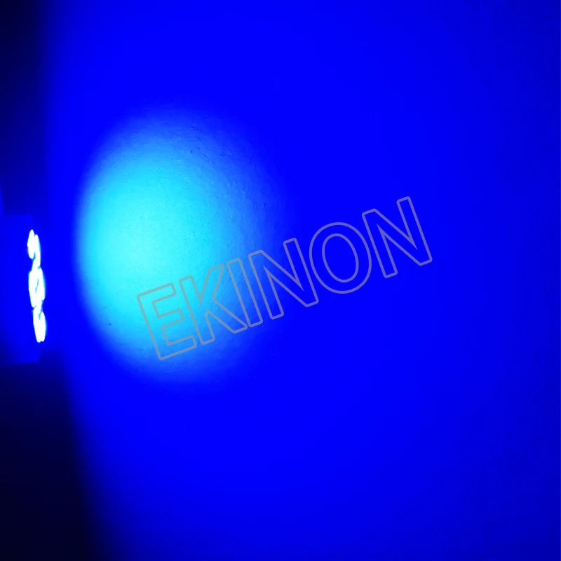 50pcs AC DC 6.3V 6V BA9S T4W Non Polar No Ghosting Pinball Game Machine LED Light Bulb Anti Flickering 8SMD 1206 White Green Red