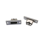 1/2/3/5/6/10Pcs Type-C USB Jack Socket With Fixing Plate 2Pin 4Pin 6Pin Type C Female Welding Connector Charging Port