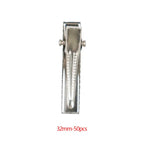 50pcs/lot Metal Crocodile Clips Cable Lead Testing Metal Alligator Clips Clamps Hair Clips Hairpins 35mm-75mm