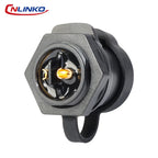 CNLINKO M20 PBT IP68 Waterproof Connector Upgraded LP20 2 3 Pin Circular Plug Socket Industrial Electrical Power Cable Connector