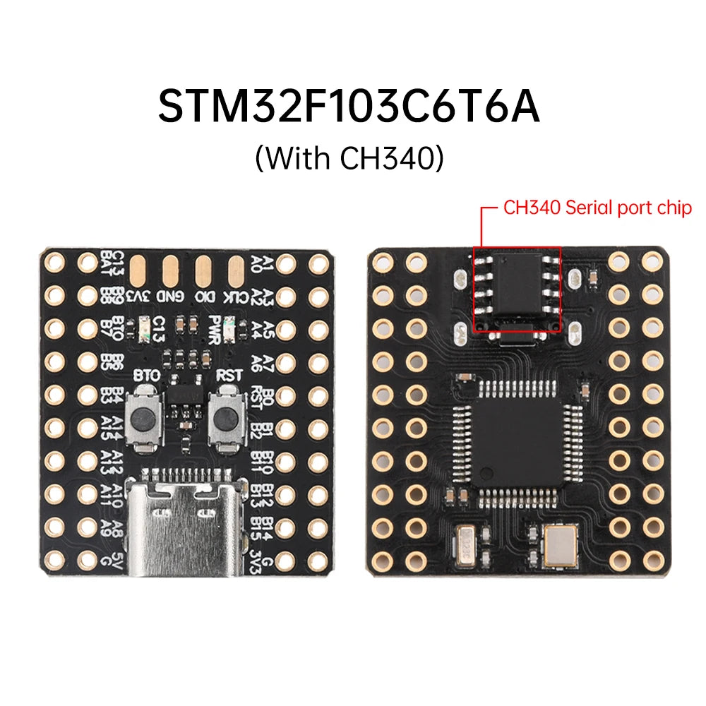 Mini STM32F103C8T6 STM32F103C6T6A CH340 Development Board Microcontroller Core Board ARM Architecture Minimum System Correx-M3
