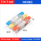 Fast Wiring Wire Connectors Splitter Terminal Blocks Quick Plug-in Connector Conductor Cable Junction Box