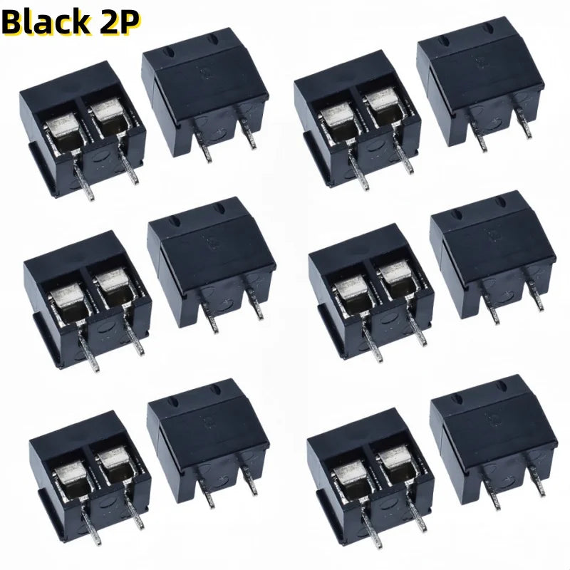 10/20PCS PCB Terminal Block Connector Pitch 5.0mm KF301 Straight Pin 2P 3P Screw PCB Terminal Blocks Connector Assortment Kit
