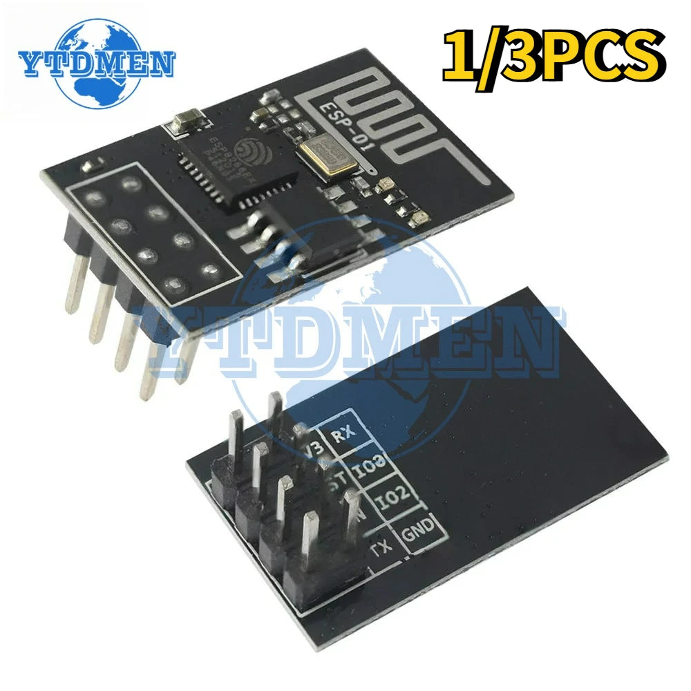 1/3PCS ESP-01 ESP8266 Serial To WIFI Module ESP01 ESP 01 Transceiver Receiver Internet of Wireless Module for Arduino