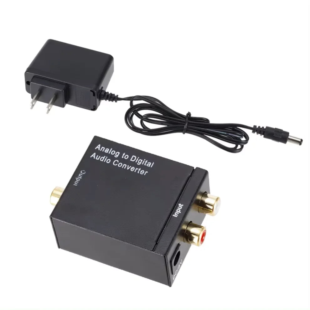 ADC Analog to Digital Audio Converter Analog to Optical Fiber Coaxial Signal ADC Spdif Stereo 3.5MM Jack 2*RCA Amplifier Decoder