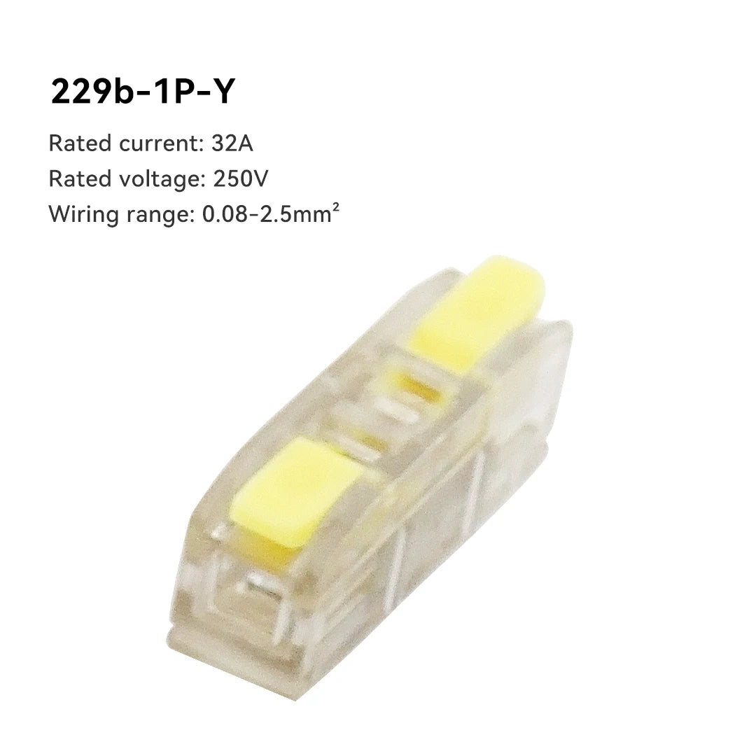 10PCS Quick Electrical Wire Connectors Universal Compact Splicing Terminal Blocks Push-in Home Cable Connectors