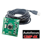 HD Autofocus 12MP 4K 4000 x 3000 Mjpeg Mini USB2.0 Webcam Board CMOS IMX362 Sensor UVC OTG USB Webcam Module For Windows Android
