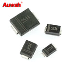 50pcs/lot SS12 SS14 SS16 SS24 SS34 SS36 SS54 SMD Schottky Diode SS120 SR540 SR240 1N5817 1N5819 1N5822 1N5824 SMA SMAF SMB SMC