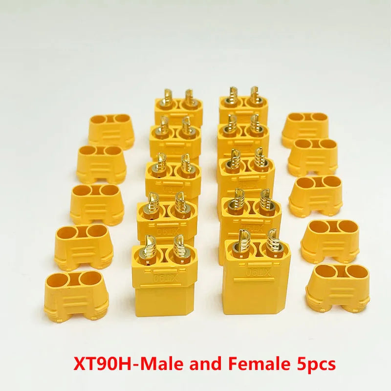 XT90S XT90-M/F Connectors Spark-Resistant Male/Female Connectors for Battery, ESC and Charger Cables