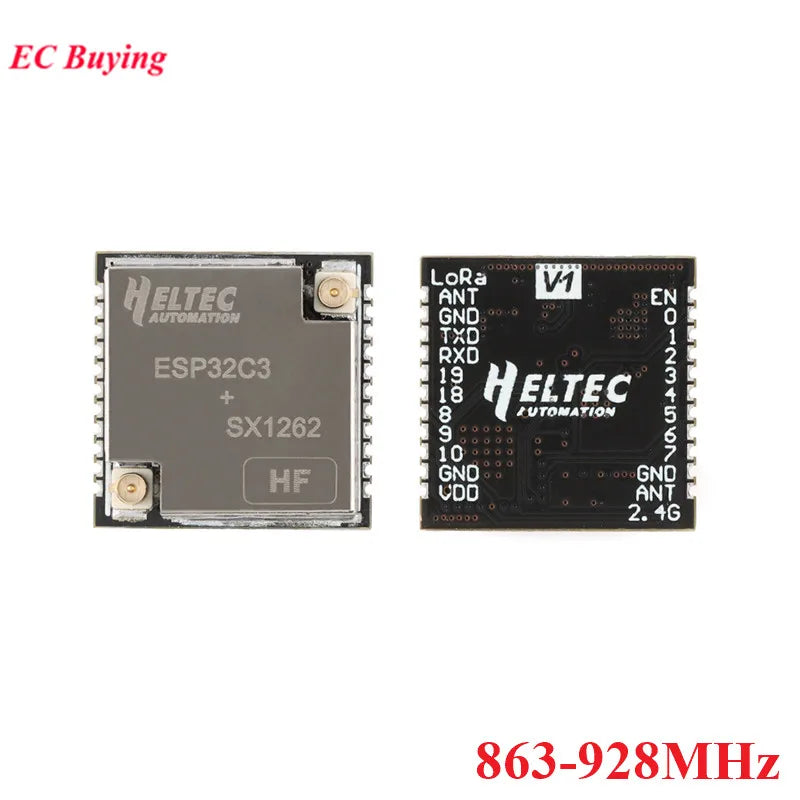 5Pcs/1pc HT-CT62 ESP32C3 SX1262 Bluetooth-compatible BLE LoRa LoRaWAN Node WiFi Wireless Module 433-510MHz 863-928MHz Antenna