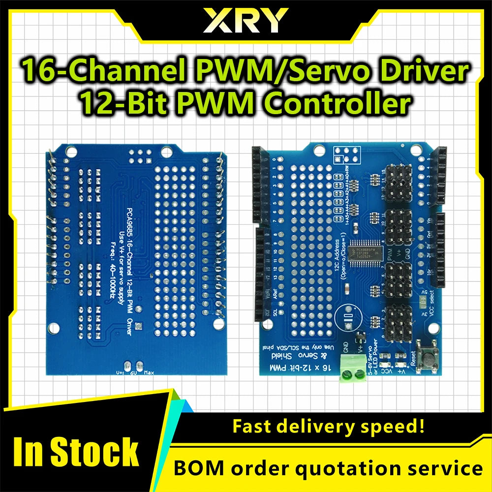TB6612 L293D IIC I2C Mosfet Stepper Motor Module PCA9685 Servo Driver Shield Module For Arduino Robot PWM Leonardo Replace