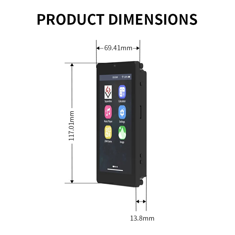 4.3-inch 480 * 800 IPS capacitive touch ESP32P4 development board ESP32-C6 development board with shell and camera