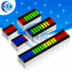 Super Bright 5/8/10/12/20 Segments LED Bar Module - Battery Level Indicator with Red/White/Blue Multicolor Options