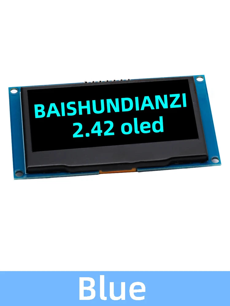 2.42 inch 2.42" OLED Display Module 128x64 LCD HD Screen Module SSD1309 7 Pin SPI/IIC I2C Serial Interface for Arduino UNOR3