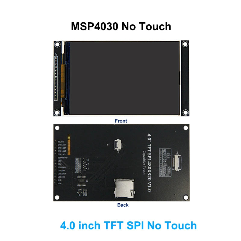 4.0 Inch 320X480 SPI TFT LCD Module ESP32 Display ST7796 TN Capacitive Touch LCD Screen for Arduino/Mega2560/C51/STM32//ESP32