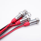 5pcs 6mm Metal Indicator Light LED Warning Signal Lamp Pilot With Wire 3V 5V 6V 12V 24V 220V Red Orange Blue Green White