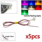 DIY 0.8mm Pin 1x1 1x2 1x4 Length 50cm SMD LED 2835  Remote Control Building Block Flash Lamp City Street Light Bricks