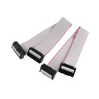 2.54mm Pitch JTAG ISP Download Cable FC-6/8/10/14/16/20/24/40/50/64 Pin Grey Flat Ribbon Data Cable for DC3 IDC Box Header
