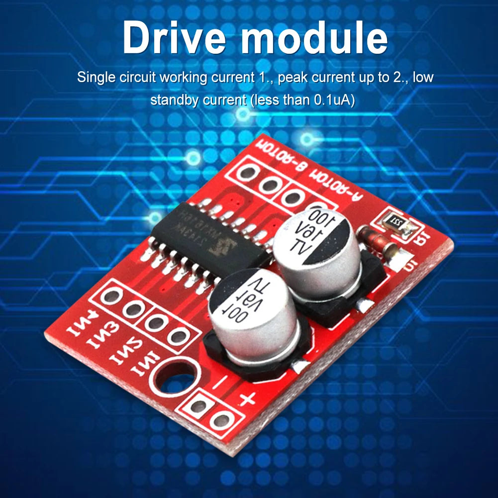 L298N 2-Way DC Motor Driver Module DC 2V-10V 1.5A Driver Module PWM Speed Dual H-Bridge Stepper Motor Driver